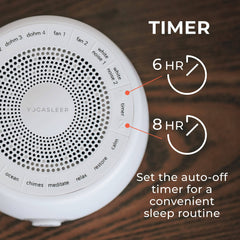 Yogasleep Whish White Noise Sound Machine | 16 Natural Nature & Soothing Sounds with Volume Control | Travel, Office Privacy, Sleep Therapy, Concentration | For Adults & Baby