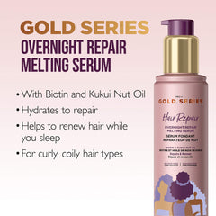 Pantene Gold Series From overnight repair Melting Serum with biotin and Kukui Nut Oil, 95 Milliliters