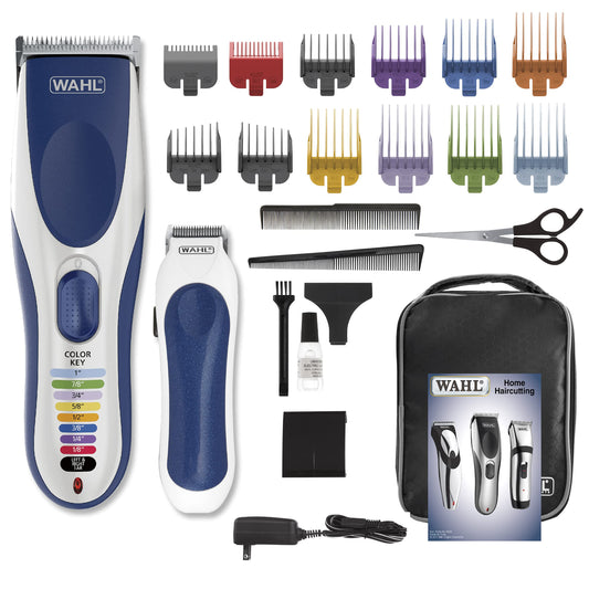 Wahl Canada Color Pro Haircutting Kit, Colour Comb System, great to clean up necklines, touch-up sideburns & trim around the ears, Worldwide Voltage - Model 3193