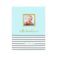 Pearhead Hello Handsome Baby Book, Blue