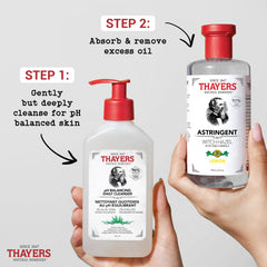 THAYERS Witch Hazel Lemon Face Astringent Skin Care with Aloe Vera, Natural Gentle Facial Astringent, for All Skin Types, 355mL