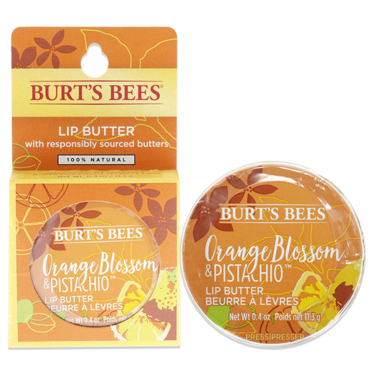 Burts Bees Orange Blossom and Pistachio Lip Butter Unisex Lip Balm 0.4 oz