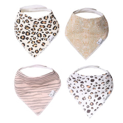 Copper Pearl Baby Bandana Drool Bibs for Drooling and Teething 4 Pack Gift Set"Zara" by Copper Pearl x-small