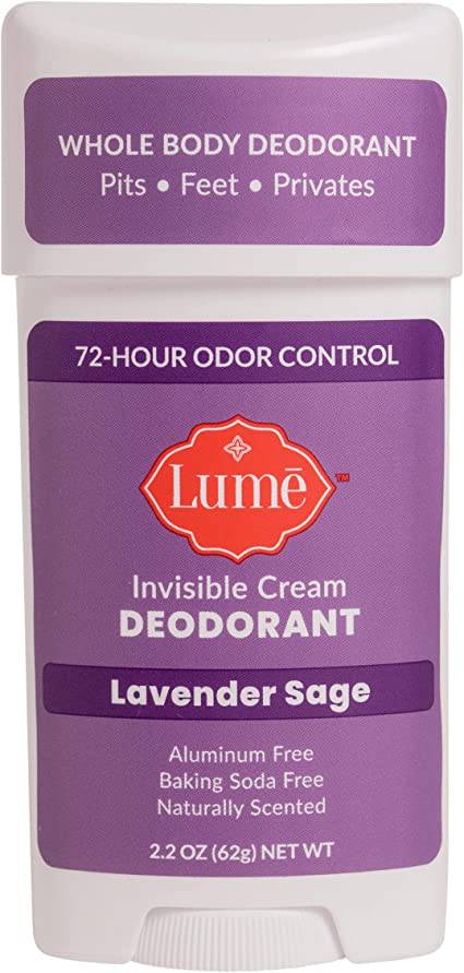 Lume Natural Deodorant - Underarms and Private Parts - Aluminum-Free, Baking Soda-Free, Hypoallergenic, and Safe For Sensitive Skin - 2.2 Ounce Stick