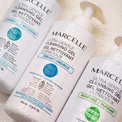 Marcelle Ultra-Gentle Cleansing Gel, Purifying, Combination To Oily Skin, Facial Cleanser, Hypoallergenic, Soap-Free, Paraben-Free, Fragrance-Free, Tested On Sensitive Skin, Cruelty-Free, 350 mL