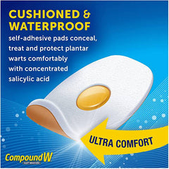 Compound W Wart Remover, Maximum Strength, One Step Pads for Feet, 20 Count