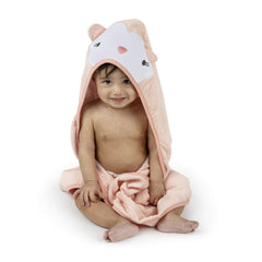 Ingenuity Clean & Cuddly™ Hooded Character Towel - EDI™ & Clean & Cuddly™ 6-Pack Terry Washcloth Set - EDI™