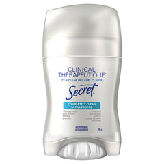 Secret Clinical Antiperspirant and Deodorant Clear Gel, Completely Clean, 45g