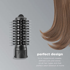 INFINITIPRO BY CONAIR The Knot Dr. Medium Round Brush, Create Defined Waves and Curls on All Hair Types, Compatible with INFINITIPRO BY CONAIR The Knot Dr. Dryer Brushes