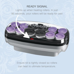 Conair Xtreme Instant Heat Jumbo And Super Jumbo Hot Rollers; Bonus Super Clips Included - Amazon Exclusive