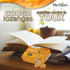 Herbion Naturals Sugar-Free Cough Lozenges with Natural Orange Flavour, Relieves Cough, Clears Nasal Congestion, Soothes Sore Throat, For Adults and Children 12 years and above, (Pack of 6), 108 Count