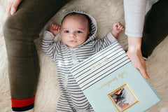 Pearhead Hello Handsome Baby Book, Blue