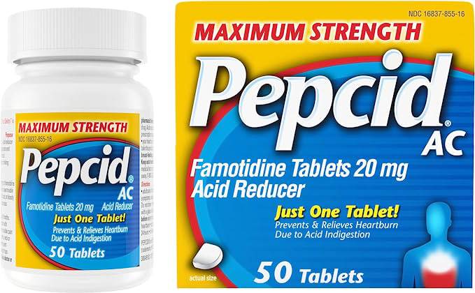 Pepcid AC Maximum Strength,  Heartburn Prevention & Relief, 50 Count - Zecoya