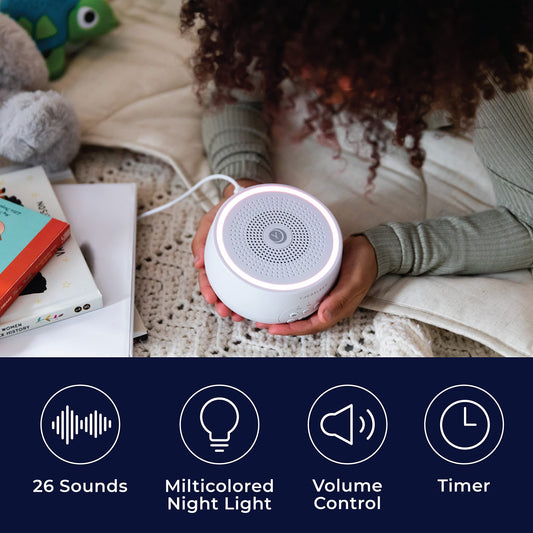 Yogasleep Dreamcenter Multi Sound White Noise Machine with Night Light, Sleep Timer, 26 Soothing Sounds for Travel, Noise Canceling for Office Privacy, Sleep Aid for Adults & Baby, Registry Gift