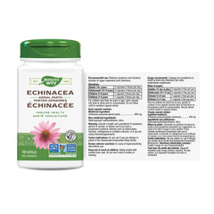 Nature's Way Echinacea Herb Health Supplement, 100 Count