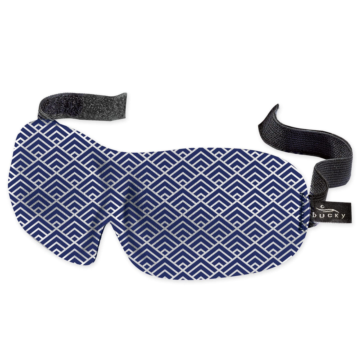 Bucky 40 Blinks No Pressure Printed Eye Mask for Travel & Sleep, Blue Atlas, One Size