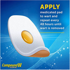 Compound W Wart Remover, Maximum Strength, One Step Pads for Feet, 20 Count