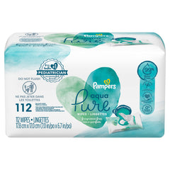 Pampers Aqua Pure Sensitive Baby Wipes 2X Pop-Top (112 Count)