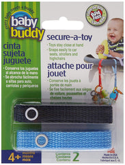 Baby Buddy Secure-A-Toy, Navy/Blue, 2-Pack