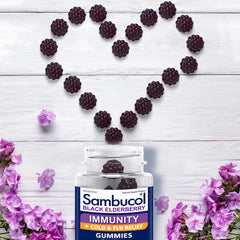 Sambucol Black Elderberry Immunity Gummies | Immune Support & Antioxidant | Quickly Relieves Cold & Flu Symptoms | Ideal for Families | Gluten Free | 30 Gummies