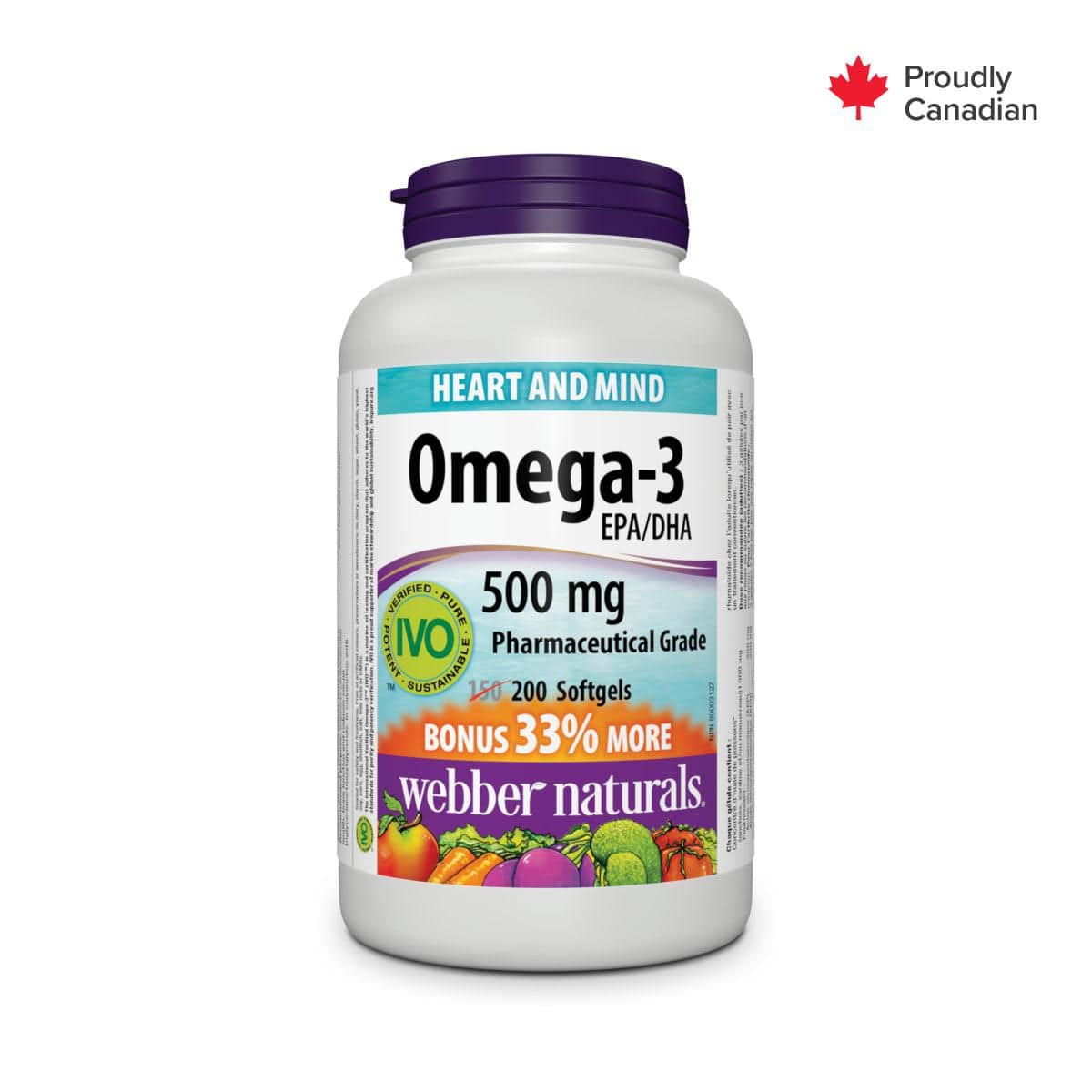 Webber Naturals® Omega-3 Pharmaceutical Grade, 500 mg - Zecoya