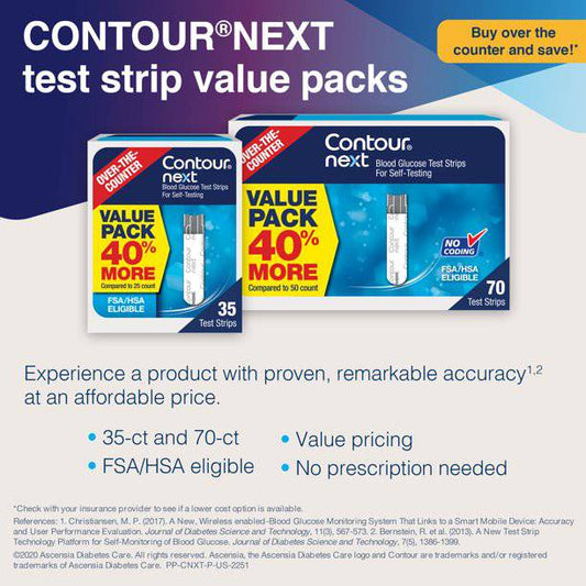 CONTOUR NEXT Blood Glucose Test Strips