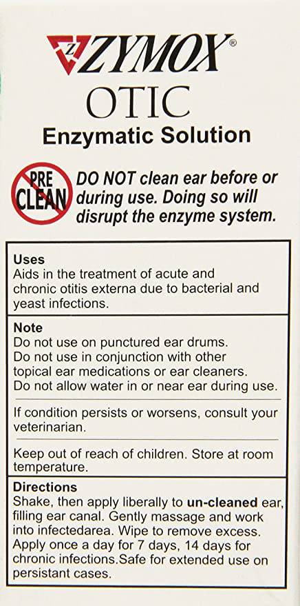 Zymox Otic Pet Ear Treatment Without Hydrocortisone