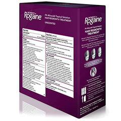 Women's Rogaine 2% Minoxidil Topical Solution for Hair Thinning and Loss, Topical Treatment for Women's Hair Regrowth, 3-Month Supply