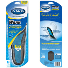 Dr Scholl's work Massaging Gel Advanced Insoles, 2 Pairs (Men's 8-14), 2 count