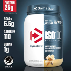 Dymatize Nutrition ISO100 - Gourmet Vanilla 20 srv