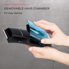 Remington Vacuum Trimmer and Hair Clipper, 18-Piece Vacuum Haircut Kit, Easy Cleanup, HKVAC2000B