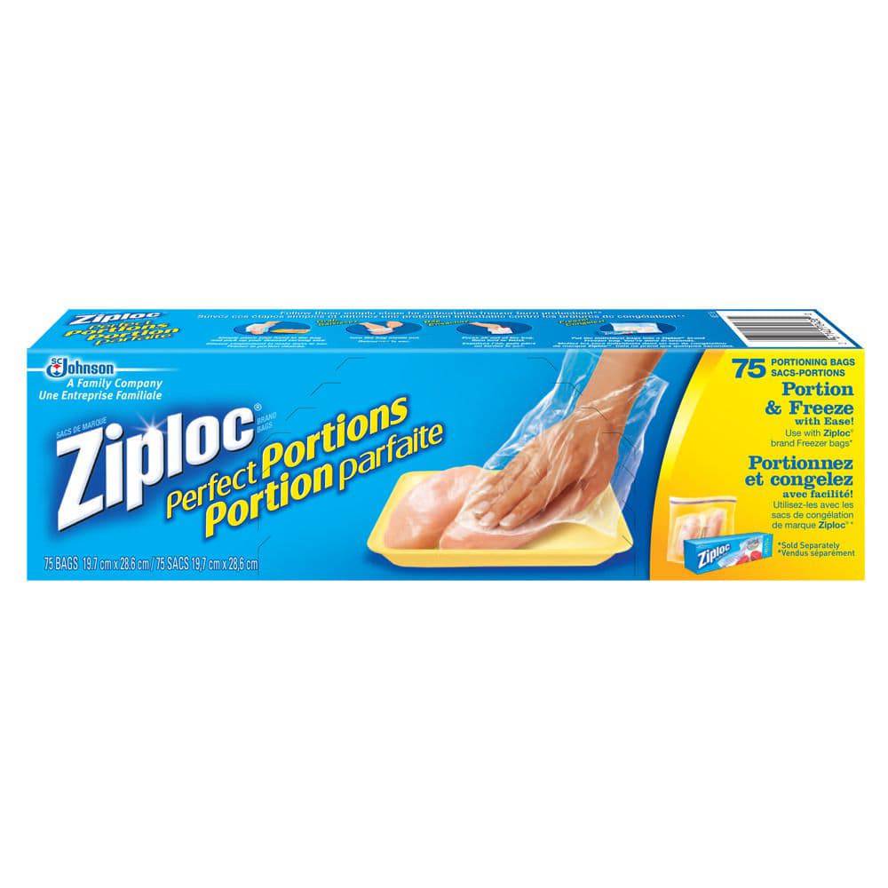 Ziploc Perfect Portions Bags, 75 Bags - Zecoya