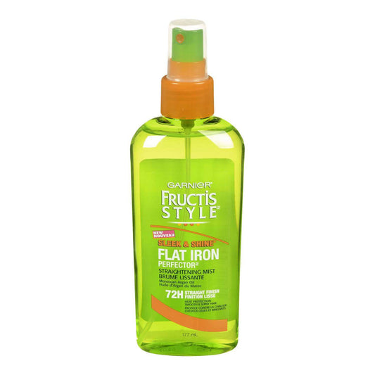 Garnier Fructis Style Sleek & Shine Flat Iron Perfector Straightening Mist, 177 ML - Zecoya