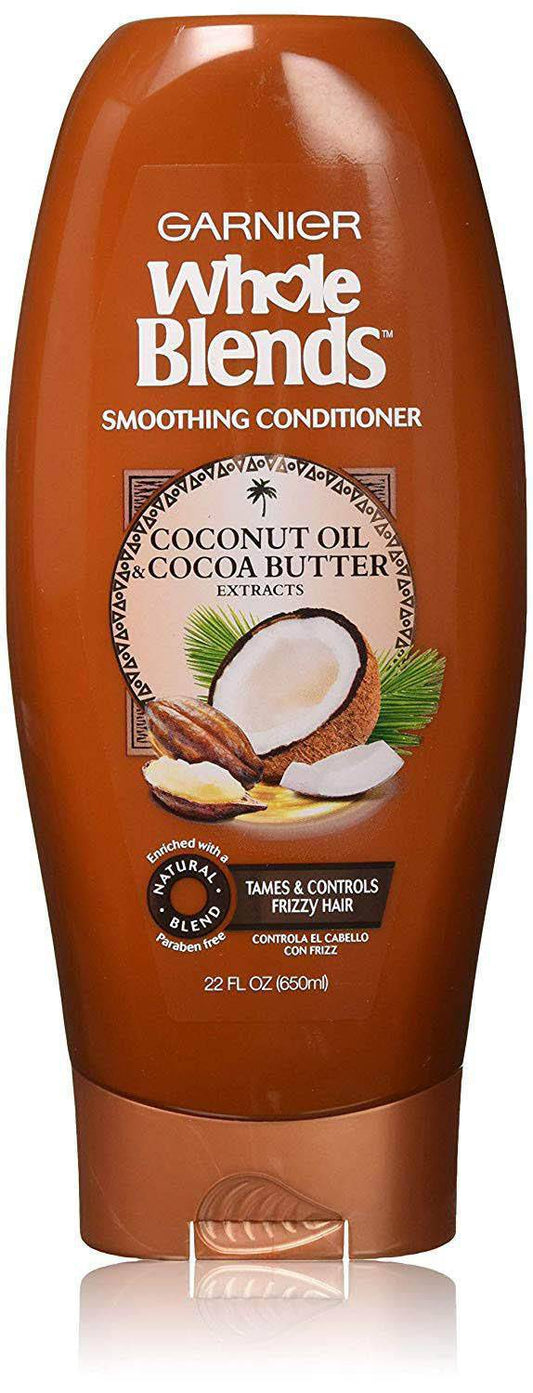 Garnier Whole Blends Coconut Oil & Cocoa Butter, Smoothing Conditioner, 650 mL - Zecoya