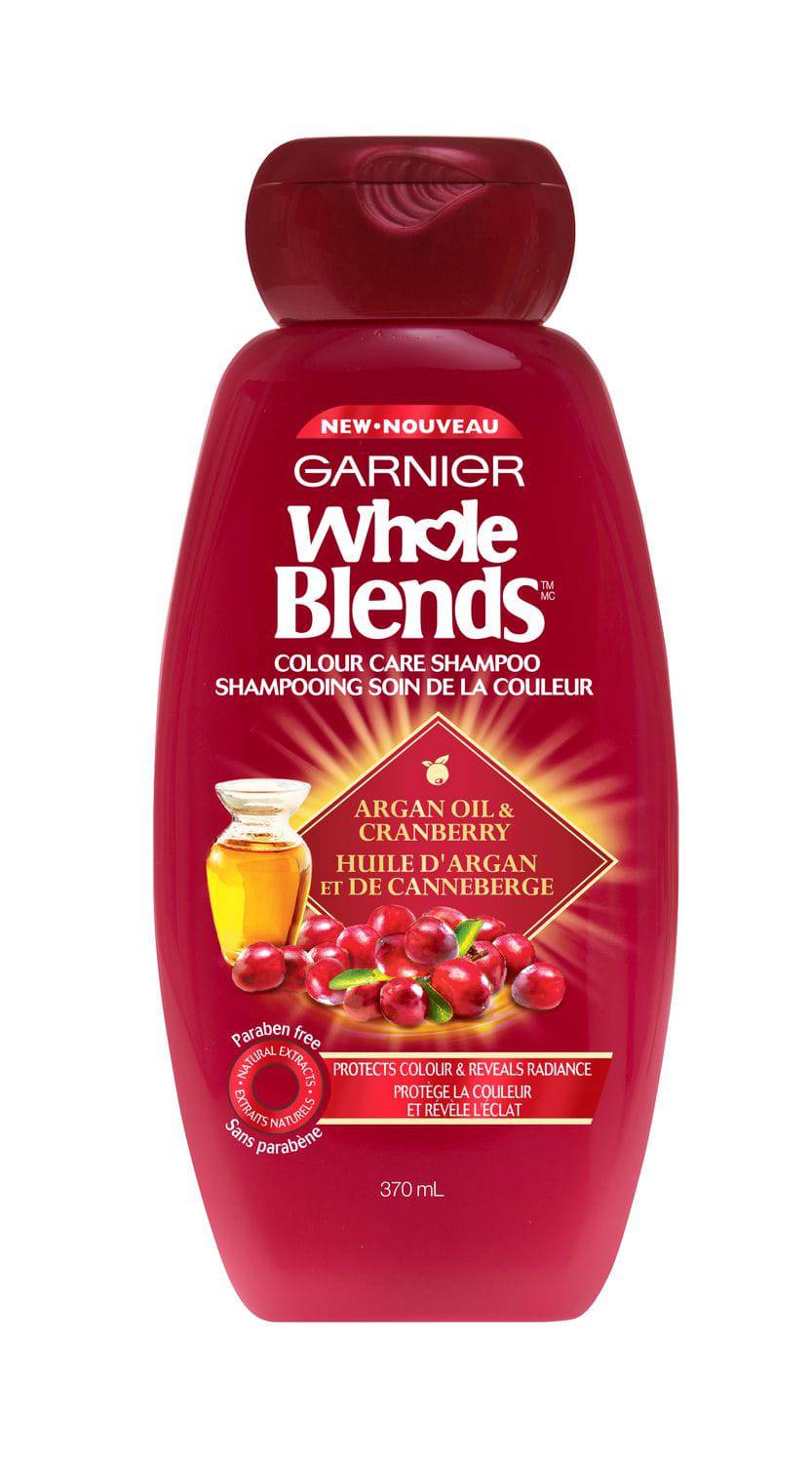 Garnier Whole Blends Argan Oil & Cranberry Colour Care Shampoo, 370 mL - Zecoya