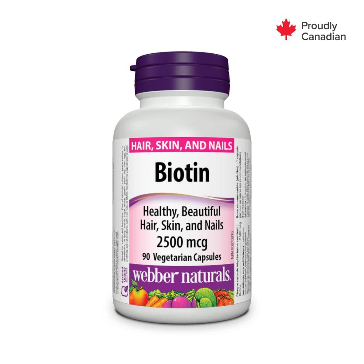 Webber Naturals® Biotin 2500 Mcg - Zecoya