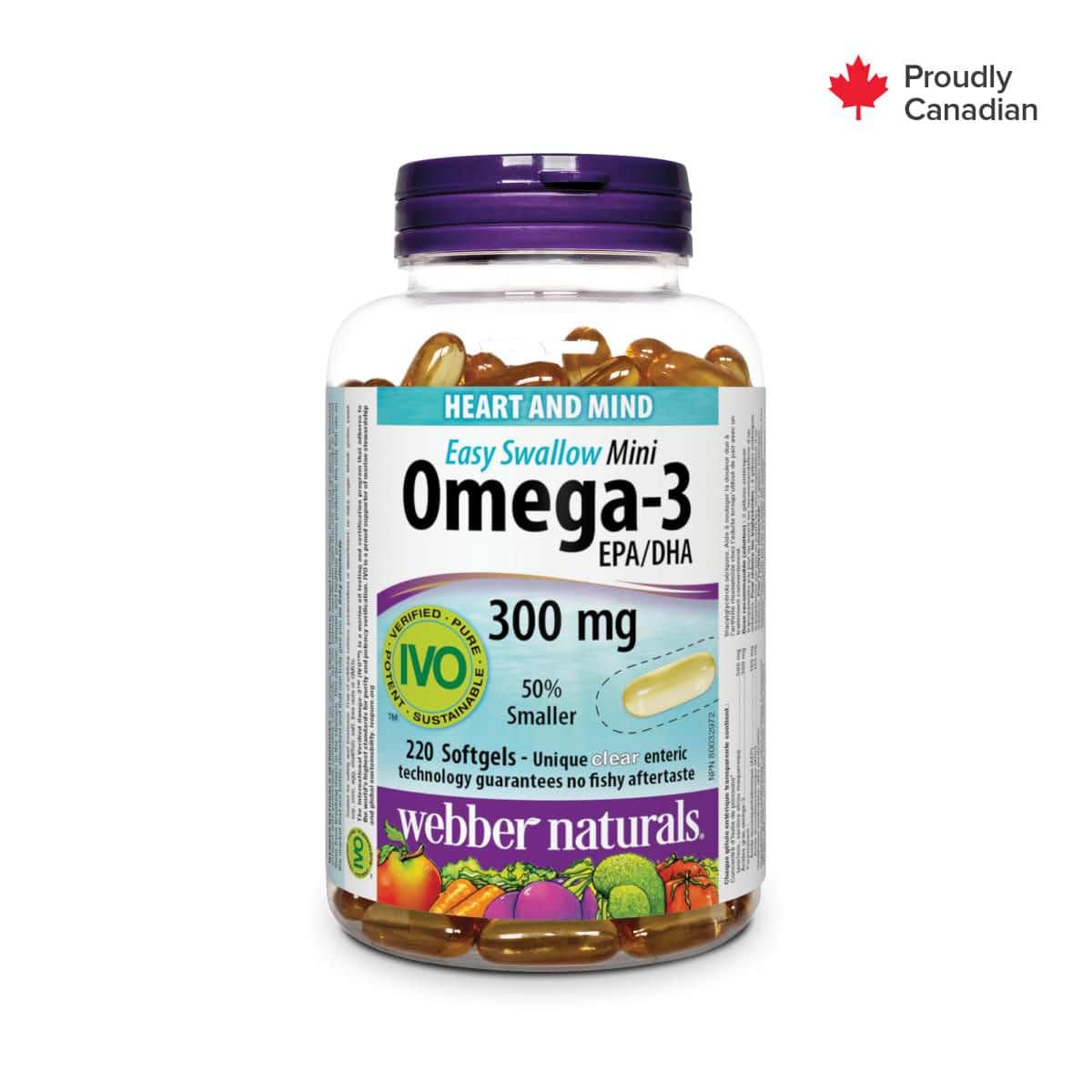 Webber Naturals® Omega-3 Mini Easy Swallow, 300 mg EPA/DHA - Zecoya