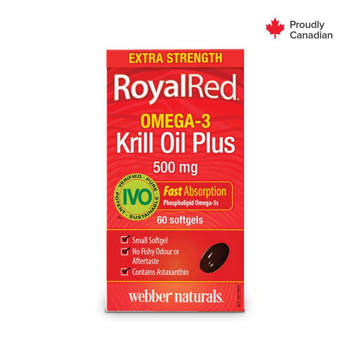 Webber Naturals® RoyalRed® Omega-3 Krill Oil plus, 500 mg - Zecoya