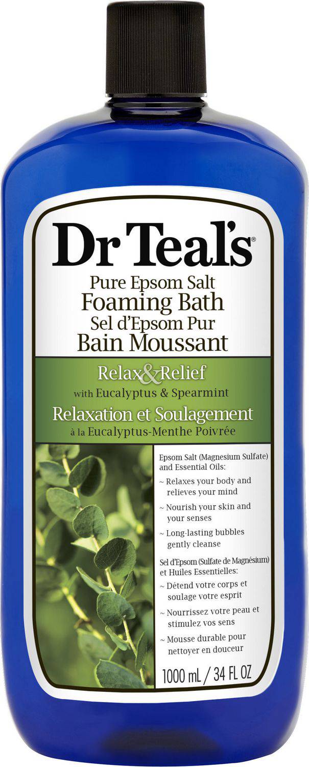 Dr. Teal's Pure Epsom Salt Eucalyptus & Spearmint Foaming Bath - Zecoya