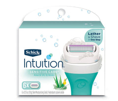 Schick Intuition Women's Naturals Sensitive Care Vitamin E & Aloe Razor Refills - Zecoya