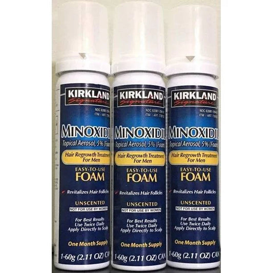 Men's Kirkland Signature Hair Regrowth Treatment 5% Minoxidil Foam, 2.13 fl. oz