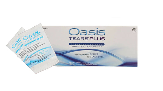 Oasis Tears Preservative-Free Lubricant Eye Drops 40 Vials - Zecoya