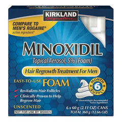 Men's Kirkland Signature Hair Regrowth Treatment 5% Minoxidil Foam, 2.13 fl. oz