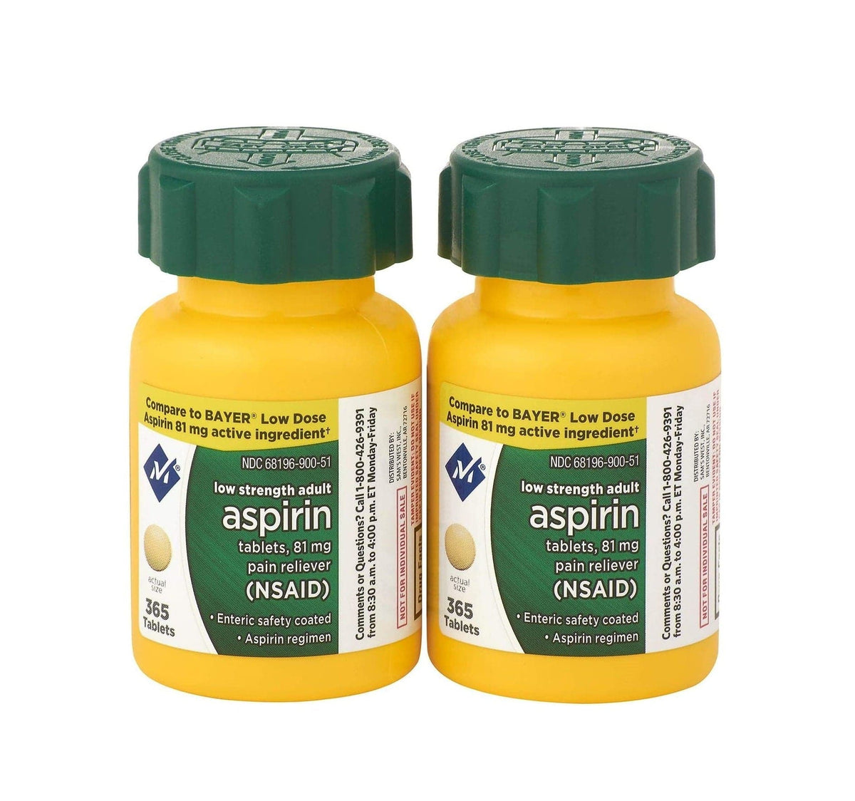 Member's Mark 81 mg Low Strength Aspirin (730 ct.) - Zecoya