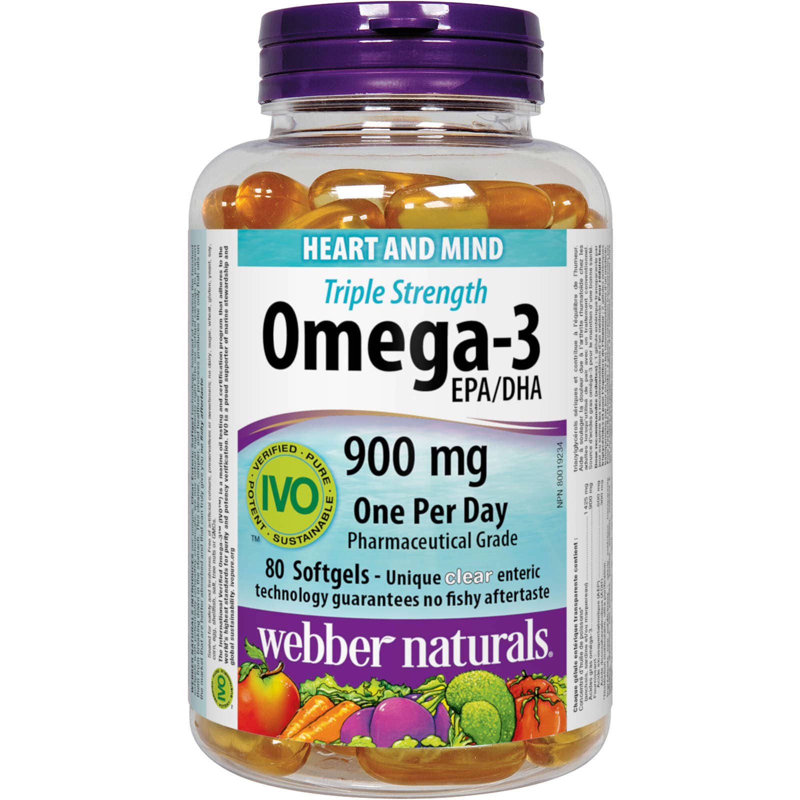 Triple Strength Omega-3 900 mg EPA/DHA - Zecoya