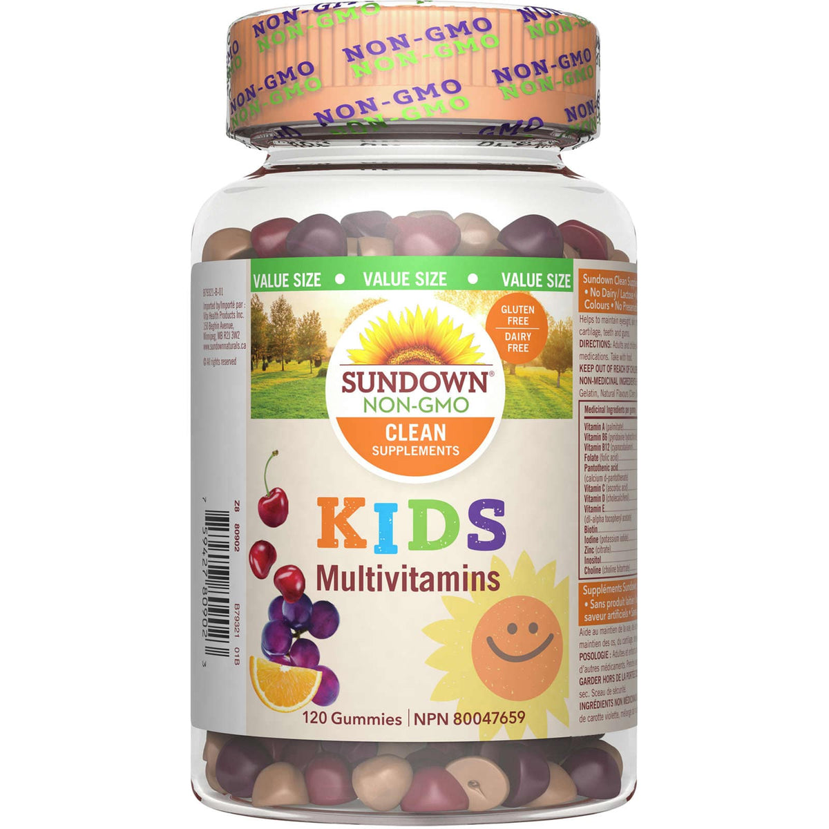 Non-GMO Kid's Multivitamin, Non-GMO , Helps in Development and Maintenance of Bones