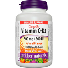 Vitamin C+D3 500 mg / 500 IU Natural Orange - Zecoya