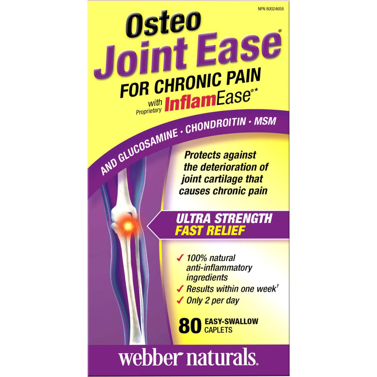 Osteo Joint Ease® with InflamEase® and Glucosamine Chondroitin MSM - Zecoya