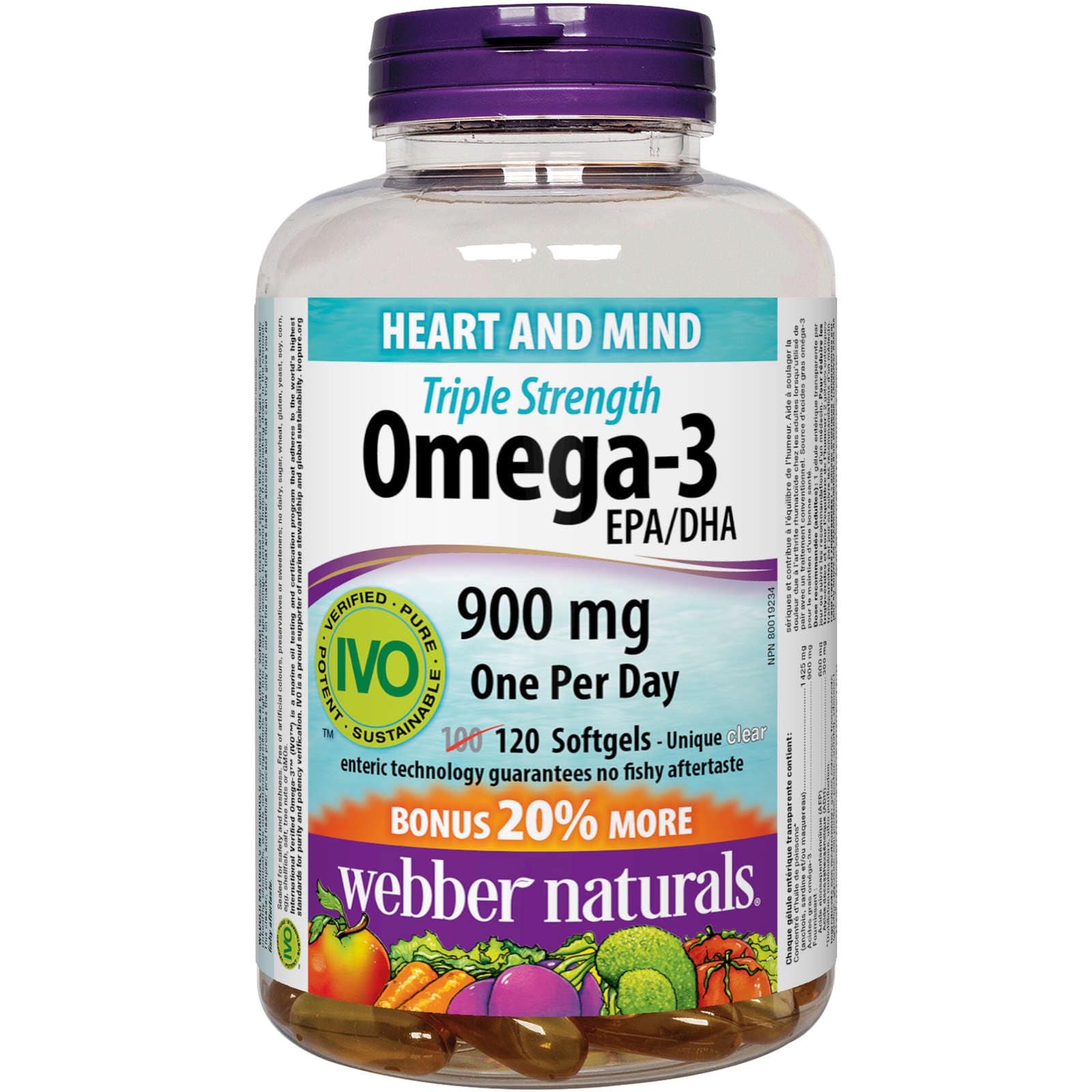 Triple Strength Omega-3 900 mg EPA/DHA - Zecoya