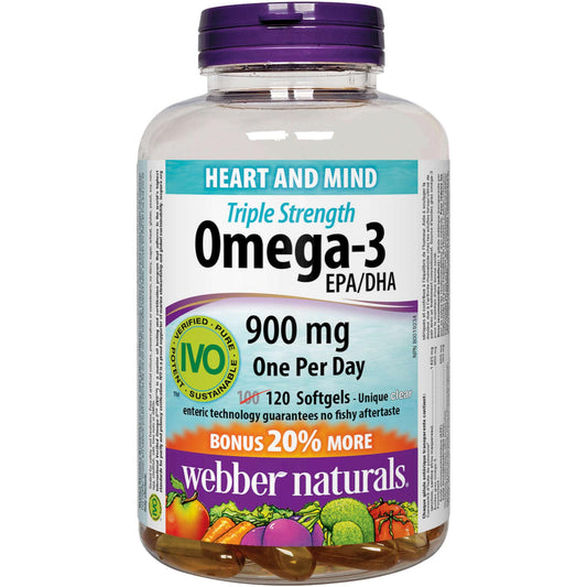 Triple Strength Omega-3 900 mg EPA/DHA - Zecoya